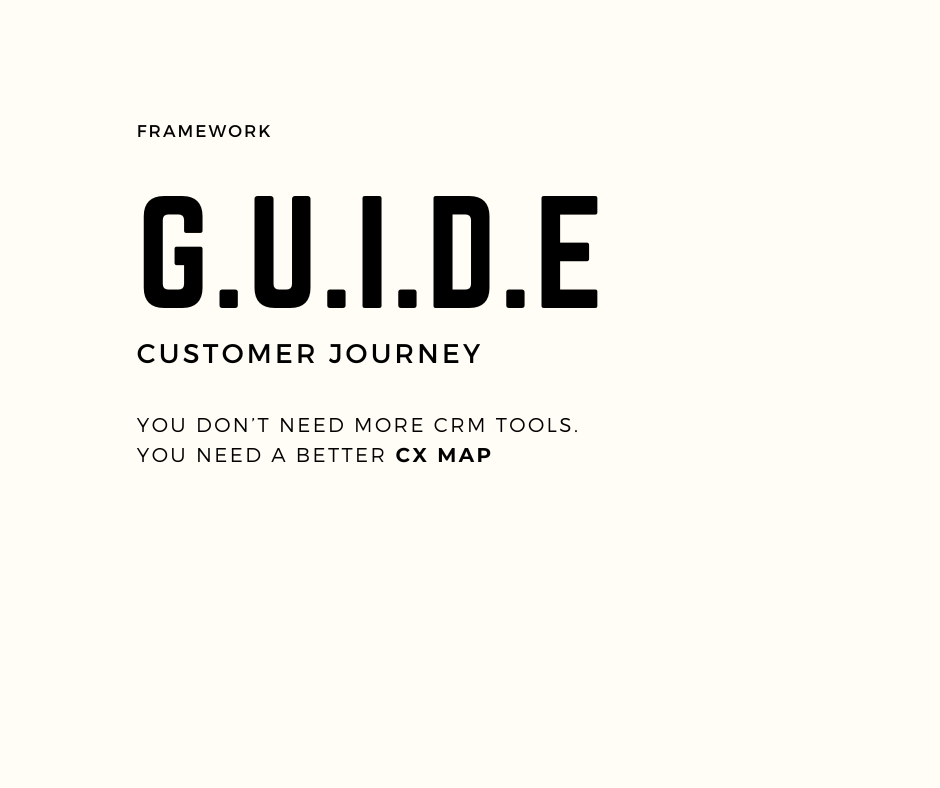 Introducing G.U.I.D.E Customer Journey Framework